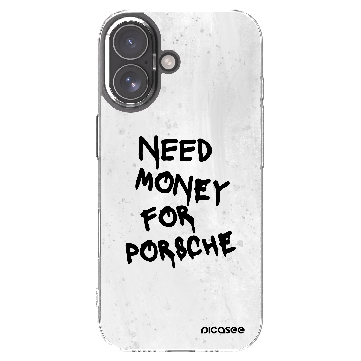 Picasee silikonový průhledný obal pro Apple iPhone 17 - White Dollar