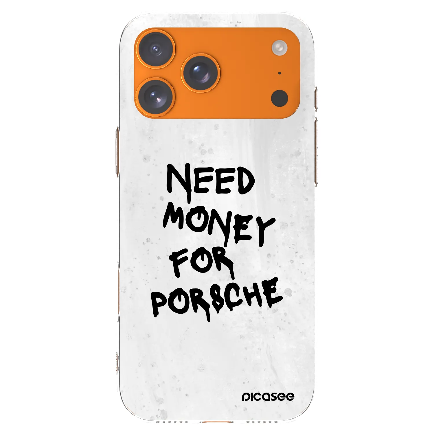 Picasee silikonový průhledný obal pro Apple iPhone 17 Pro Max - White Dollar