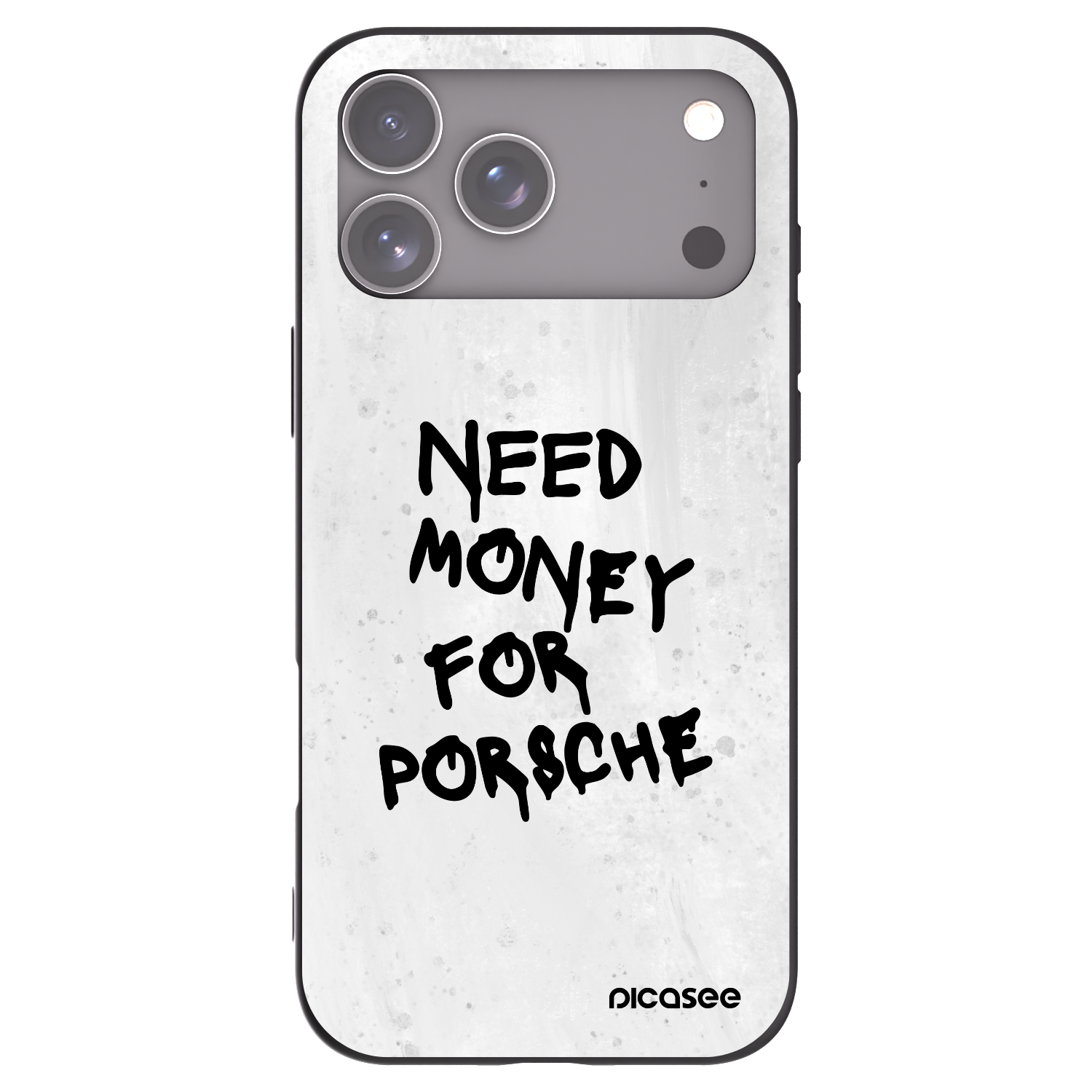 Picasee silikonový černý obal pro Apple iPhone 17 Pro Max - White Dollar