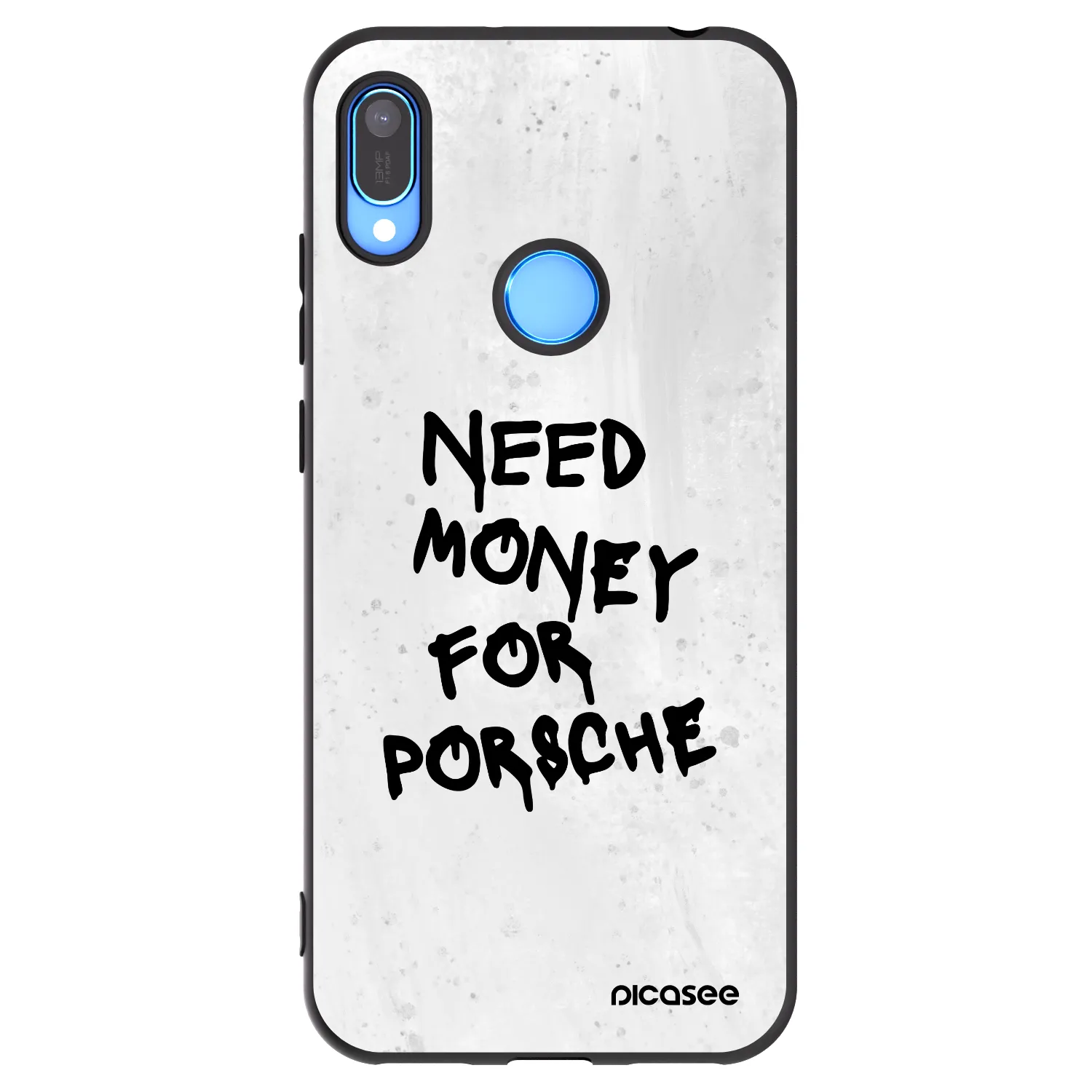 Picasee silikonový černý obal pro Huawei Y6 2019 - White Dollar