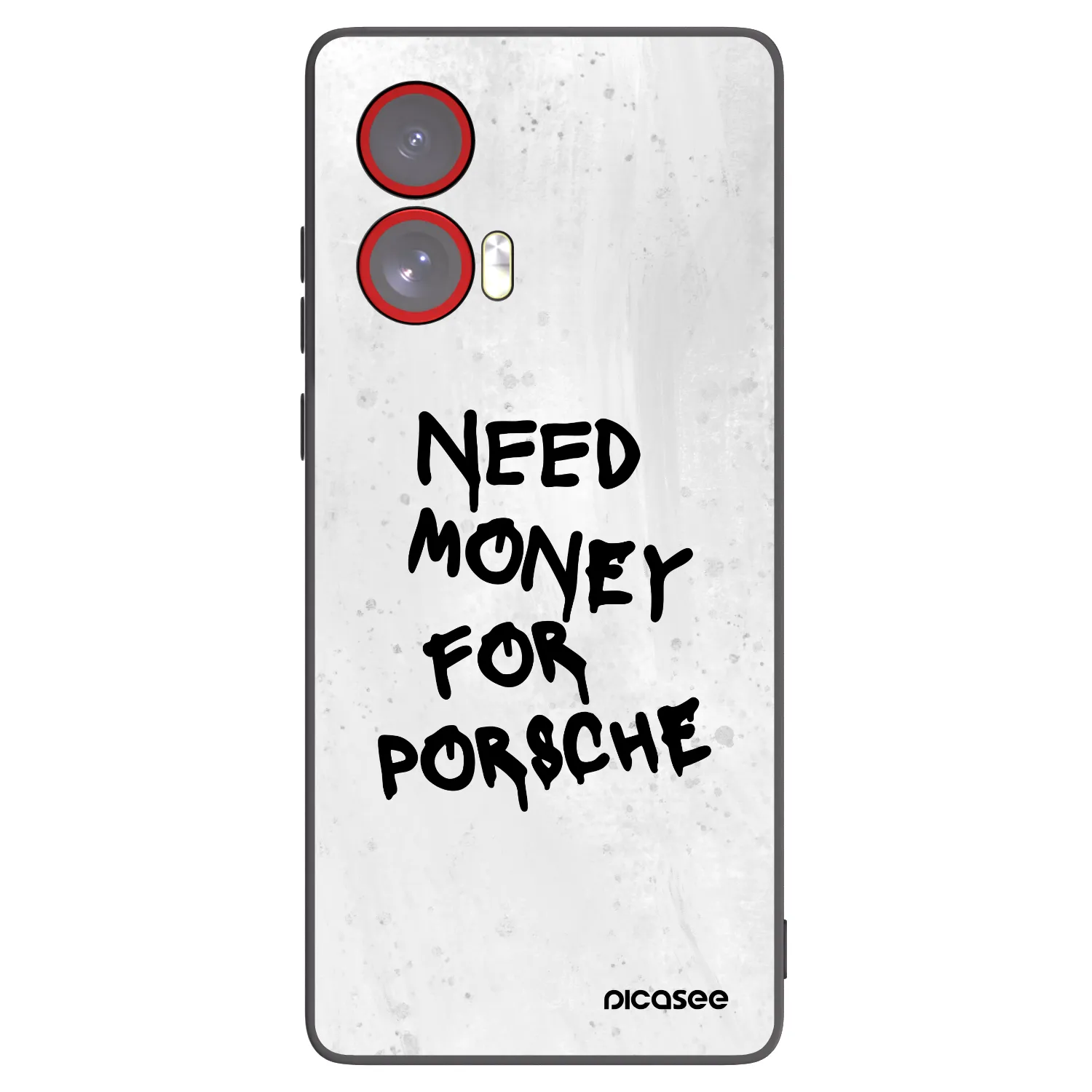 Picasee silikonový černý obal pro Motorola Edge 50 Fusion - White Dollar