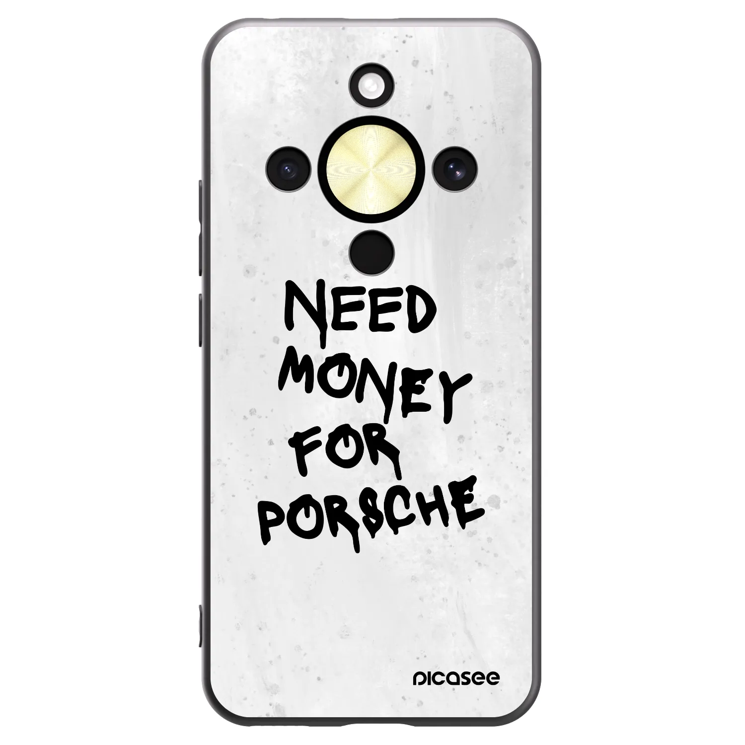 Picasee silikonový černý obal pro Honor Magic8 Lite 5G - White Dollar