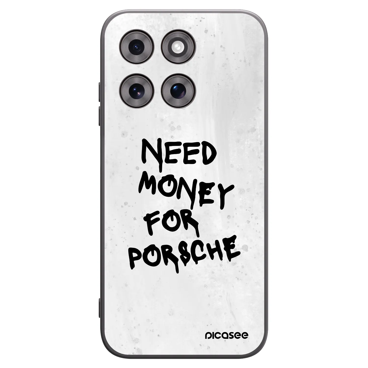 Picasee silikonový černý obal pro Motorola Moto G77 - White Dollar