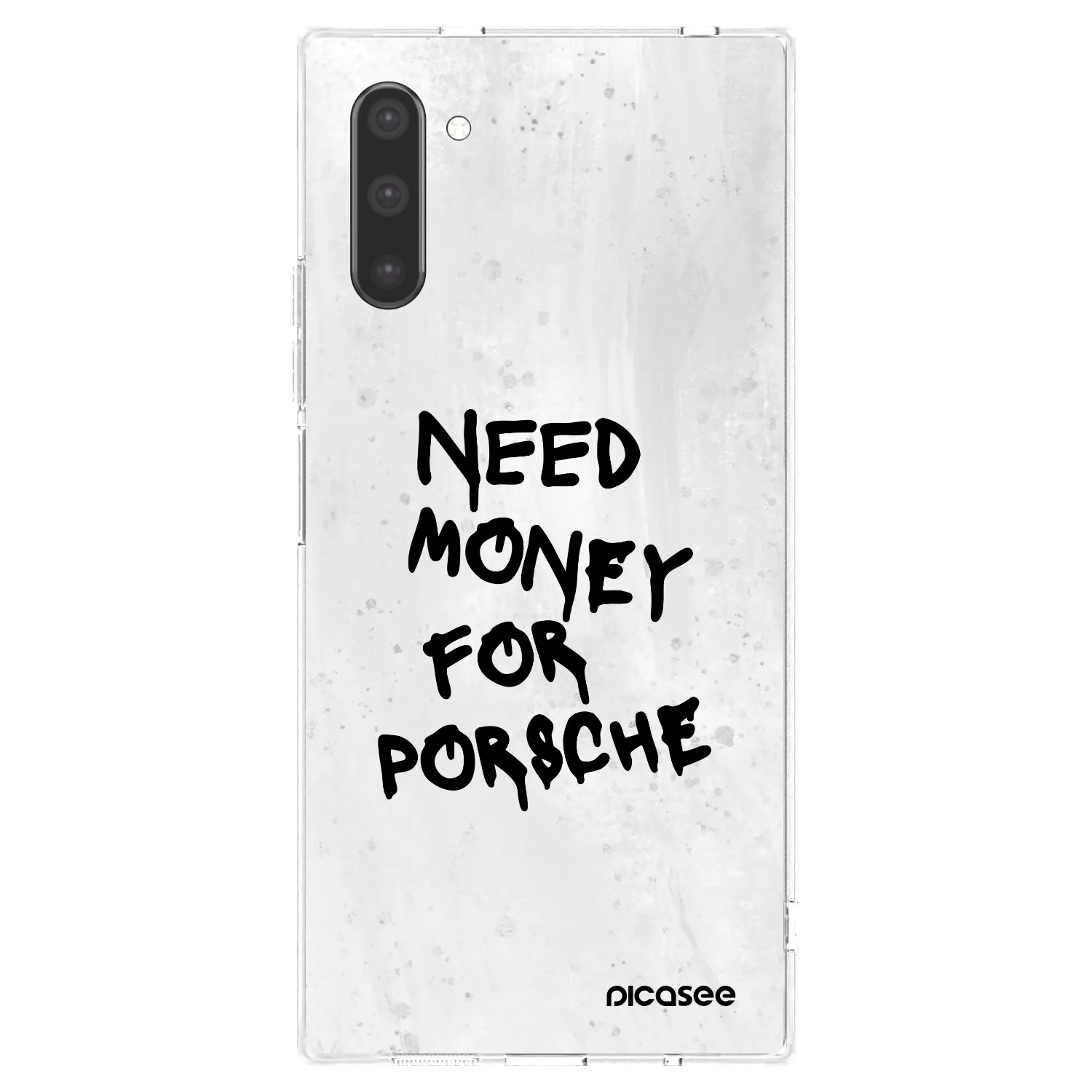 Picasee silikonový průhledný obal pro Samsung Galaxy Note 10 N970F - White Dollar