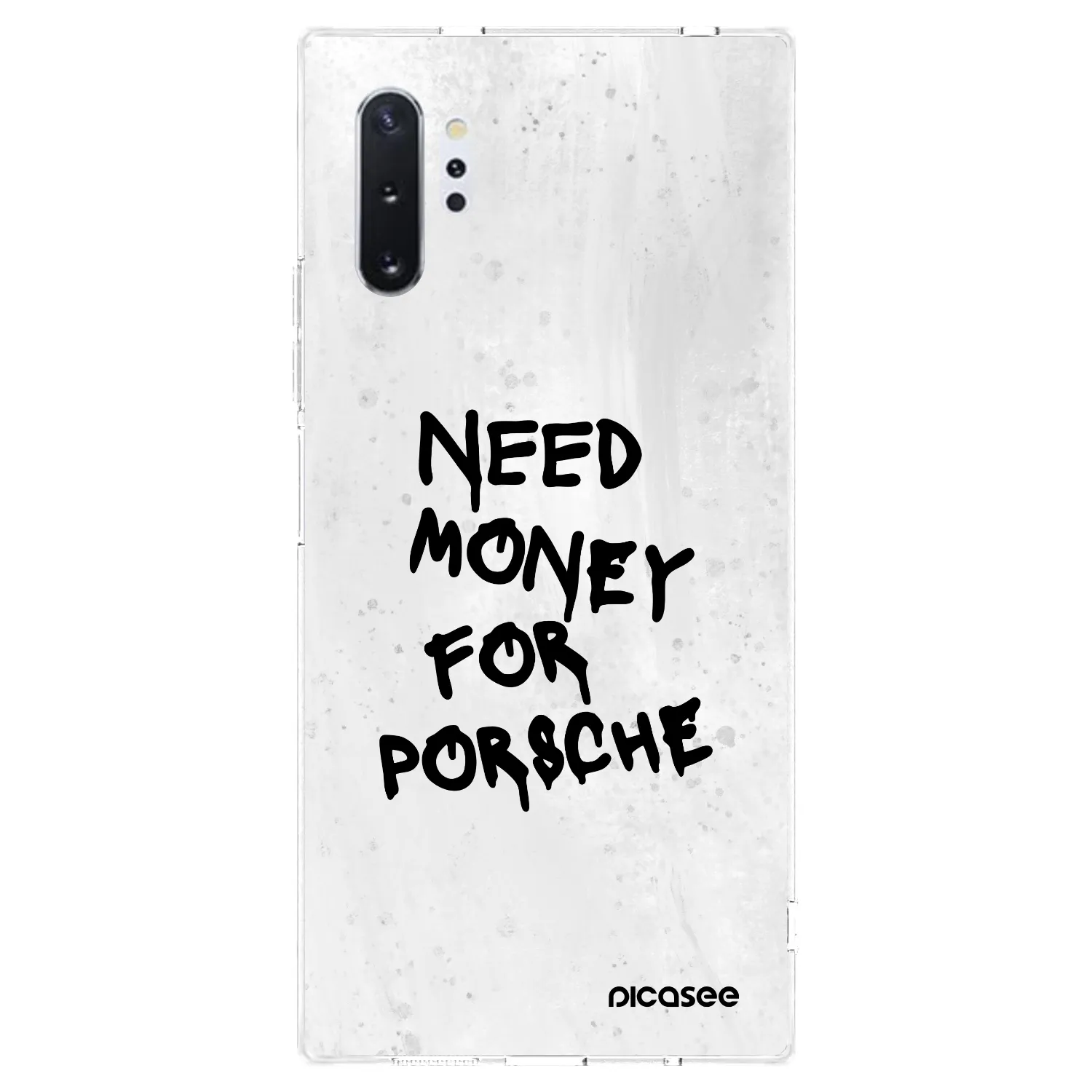 Picasee silikonový průhledný obal pro Samsung Galaxy Note 10+ N975F - White Dollar