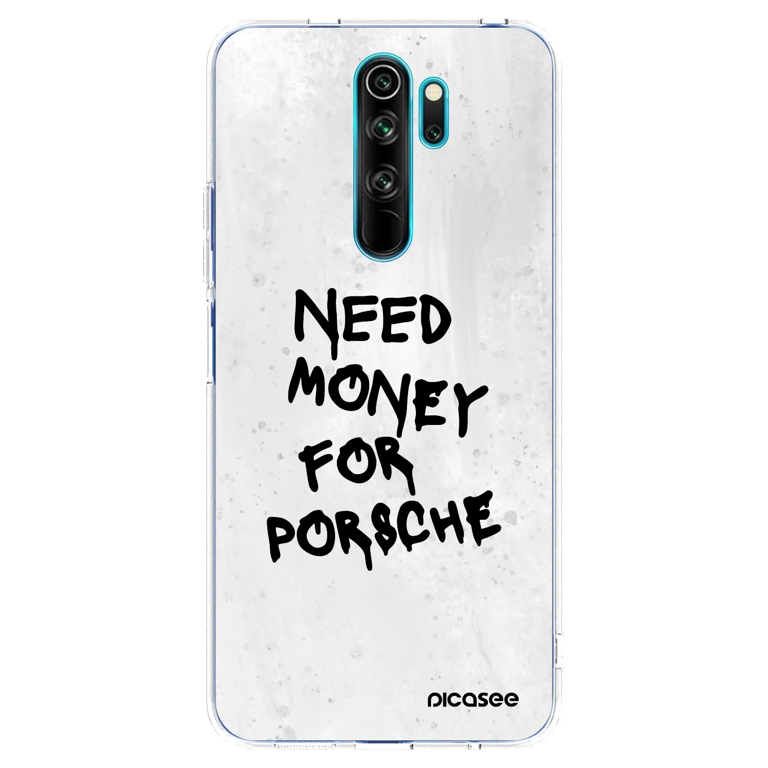 Picasee silikonový průhledný obal pro Xiaomi Redmi Note 8 Pro - White Dollar