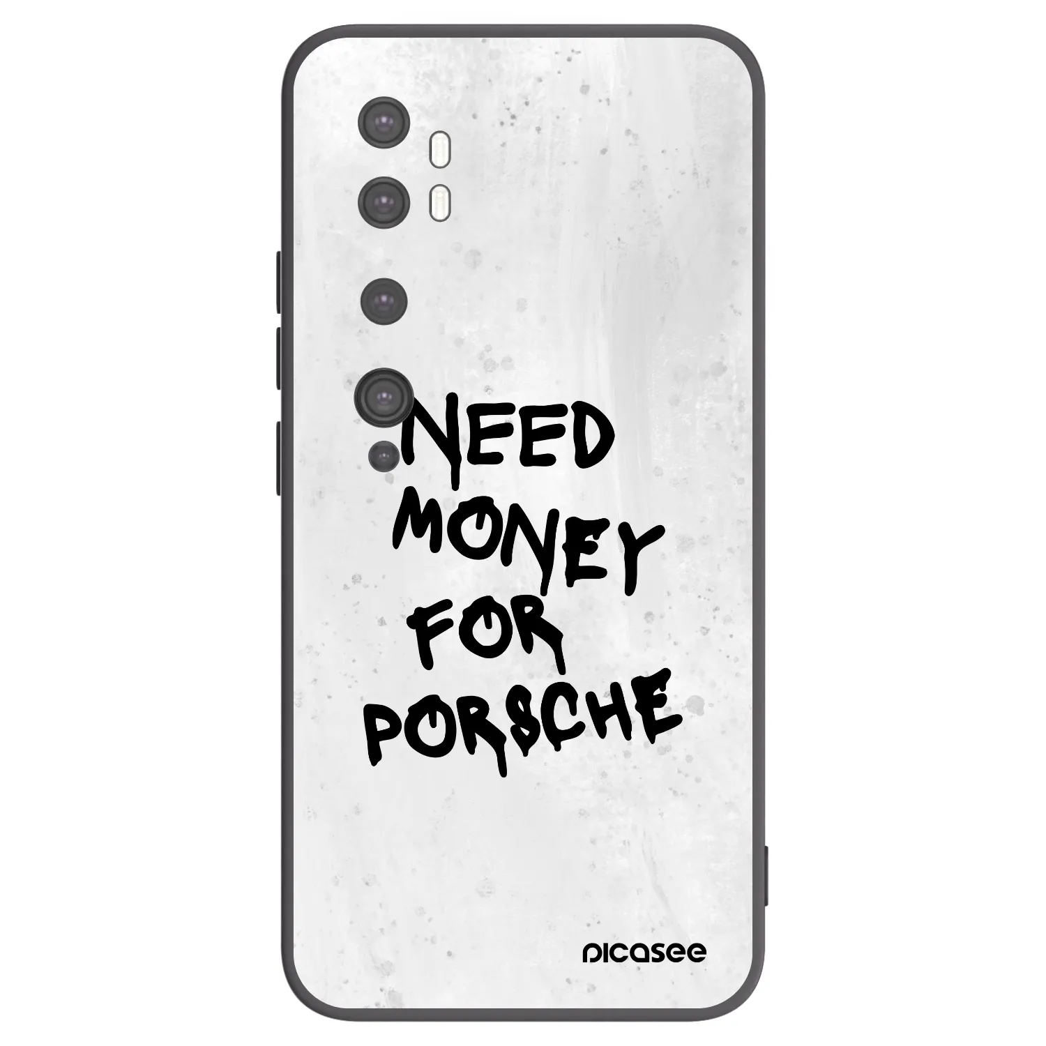 Picasee silikonový černý obal pro Xiaomi Mi Note 10 (Pro) - White Dollar