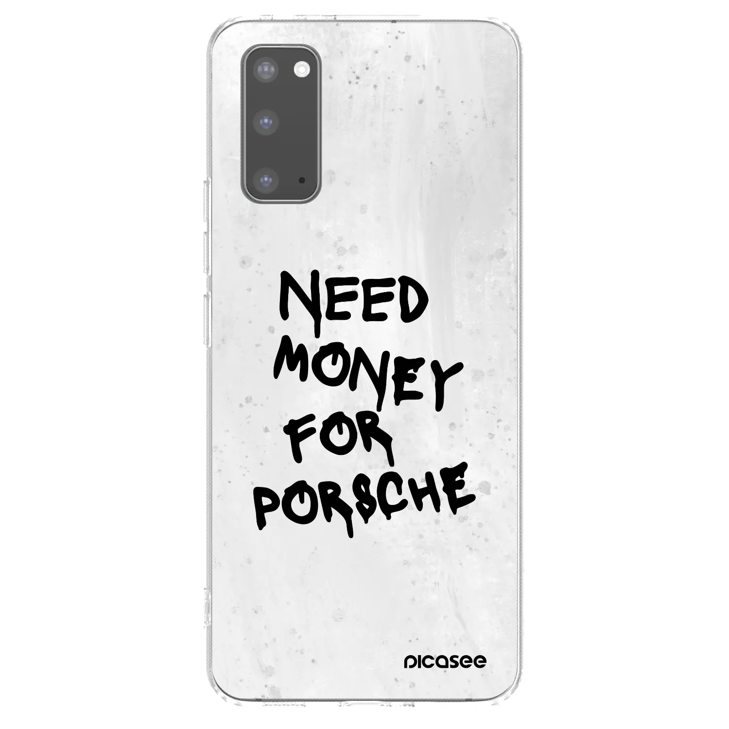 Picasee silikonový průhledný obal pro Samsung Galaxy S20 G980F - White Dollar
