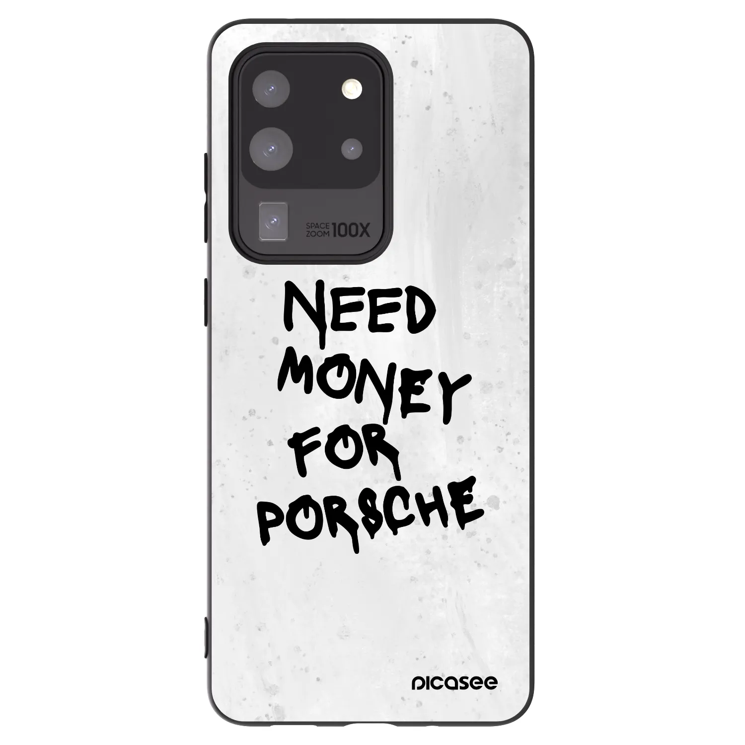 Picasee silikonový černý obal pro Samsung Galaxy S20 Ultra 5G G988F - White Dollar