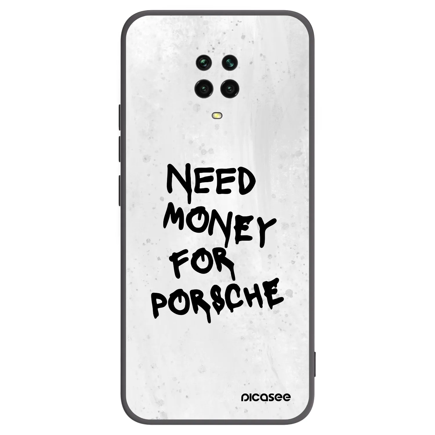 Picasee silikonový černý obal pro Xiaomi Redmi Note 9 Pro - White Dollar