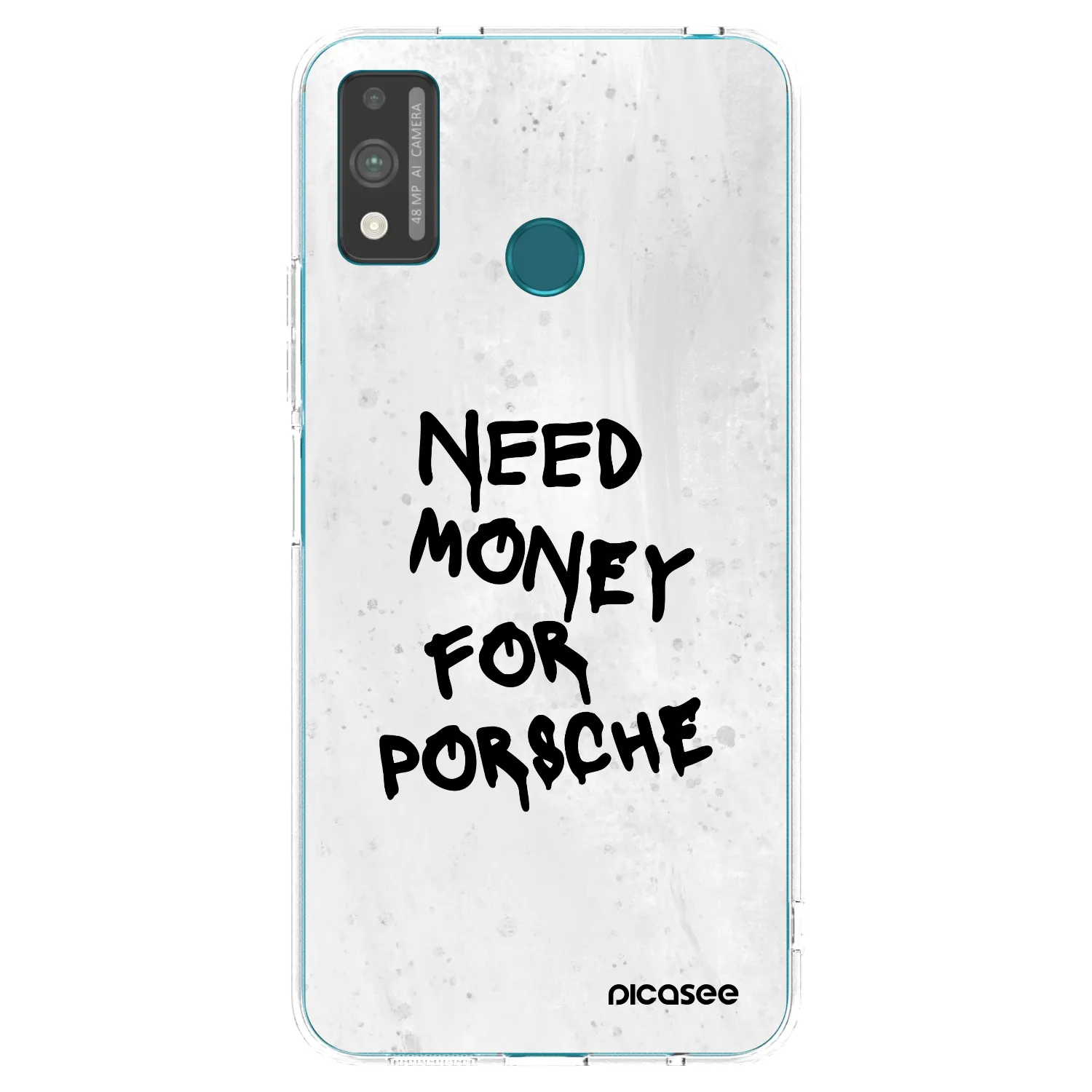 Picasee silikonový průhledný obal pro Honor 9X Lite - White Dollar