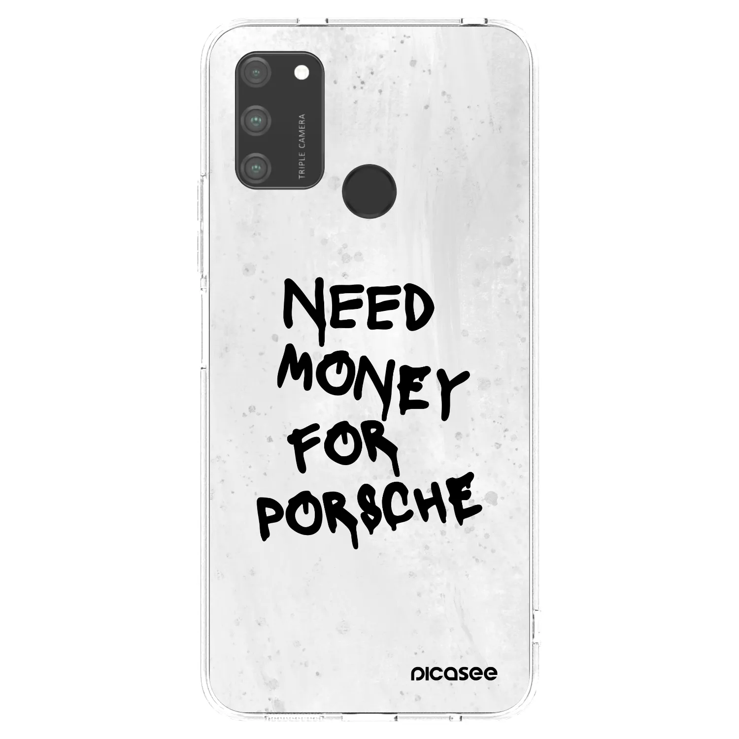 Picasee silikonový průhledný obal pro Honor 9A - White Dollar