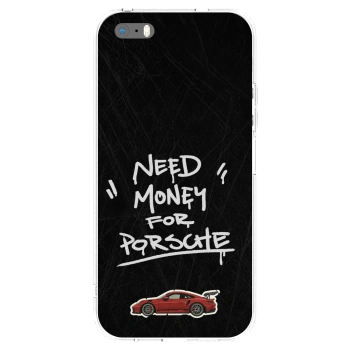 Picasee silikonový průhledný obal pro Apple iPhone 5/5S/SE - Dark Racer