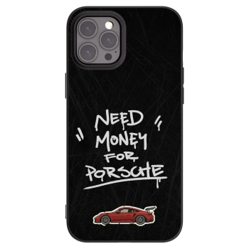 Picasee silikonový černý obal pro Apple iPhone 12 Pro Max - Dark Racer