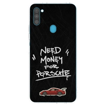 Picasee silikonový průhledný obal pro Samsung Galaxy M11 - Dark Racer
