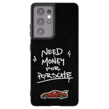 Picasee silikonový černý obal pro Samsung Galaxy S21 Ultra 5G G998B - Dark Racer