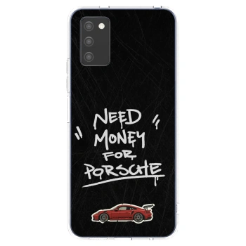 Picasee silikonový průhledný obal pro Samsung Galaxy A02s A025G - Dark Racer