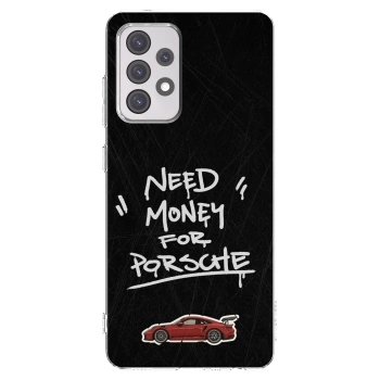 Picasee silikonový průhledný obal pro Samsung Galaxy A52s 5G A528B - Dark Racer