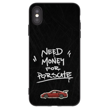 Picasee silikonový černý obal pro Apple iPhone XS Max - Dark Racer