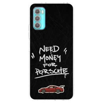 Picasee silikonový průhledný obal pro Motorola Moto G60 - Dark Racer