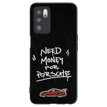 Picasee silikonový černý obal pro OPPO A16s - Dark Racer
