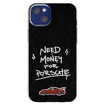 Picasee silikonový průhledný obal pro Apple iPhone 14 Plus - Dark Racer