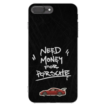 Picasee silikonový průhledný obal pro Apple iPhone 8 Plus - Dark Racer