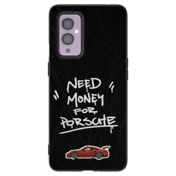Picasee silikonový černý obal pro OnePlus 9 - Dark Racer