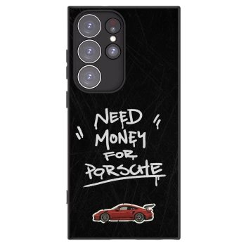 Picasee silikonový černý obal pro Samsung Galaxy S23 Ultra 5G - Dark Racer