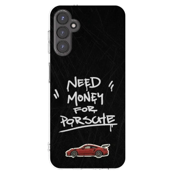 Picasee silikonový průhledný obal pro Samsung Galaxy A14 5G A146P - Dark Racer