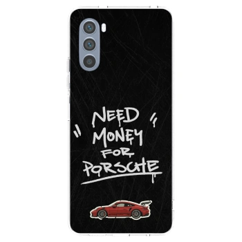 Picasee silikonový průhledný obal pro Motorola Moto G62 - Dark Racer