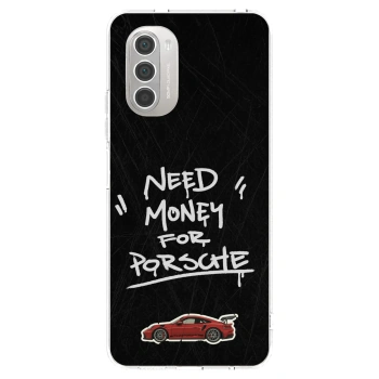 Picasee silikonový průhledný obal pro Motorola Moto G51 - Dark Racer