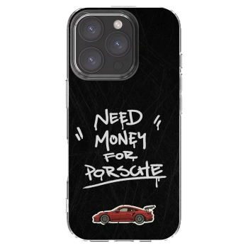 Picasee silikonový průhledný obal pro Apple iPhone 16 Pro - Dark Racer