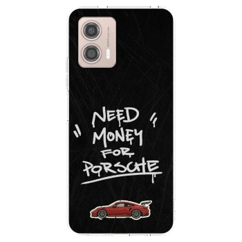Picasee silikonový průhledný obal pro Motorola Moto G53 5G - Dark Racer