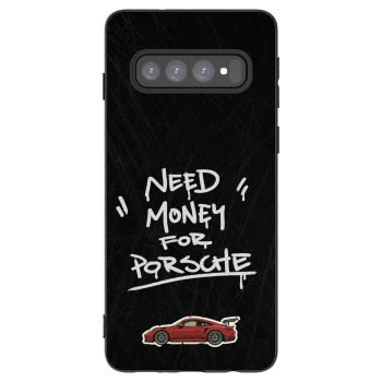 Picasee silikonový černý obal pro Samsung Galaxy S10 G973 - Dark Racer