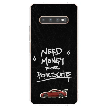 Picasee silikonový průhledný obal pro Samsung Galaxy S10 Plus G975 - Dark Racer