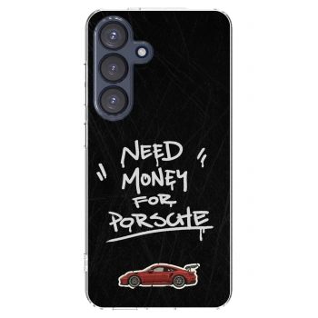 Picasee silikonový průhledný obal pro Samsung Galaxy S25 5G - Dark Racer