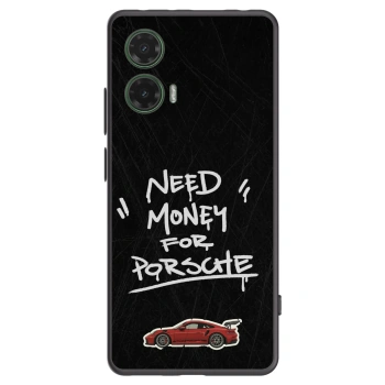 Picasee silikonový černý obal pro Motorola Moto G35 5G - Dark Racer