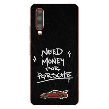 Picasee silikonový průhledný obal pro Huawei P30 - Dark Racer