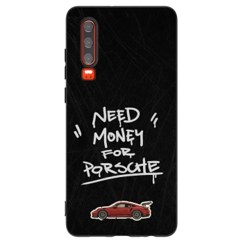 Picasee silikonový černý obal pro Huawei P30 - Dark Racer