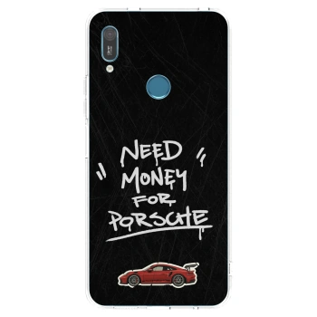 Picasee silikonový průhledný obal pro Huawei Y6 2019 - Dark Racer