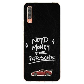 Picasee silikonový průhledný obal pro Samsung Galaxy A70 A705F - Dark Racer