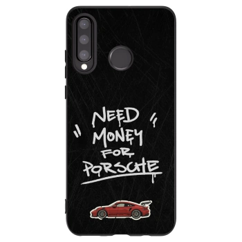 Picasee silikonový černý obal pro Huawei P30 Lite - Dark Racer
