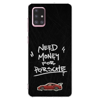 Picasee silikonový průhledný obal pro Samsung Galaxy A71 A715F - Dark Racer