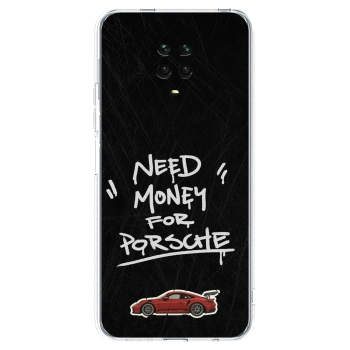 Picasee silikonový průhledný obal pro Xiaomi Redmi Note 9 Pro - Dark Racer