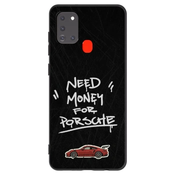 Picasee silikonový černý obal pro Samsung Galaxy A21s - Dark Racer