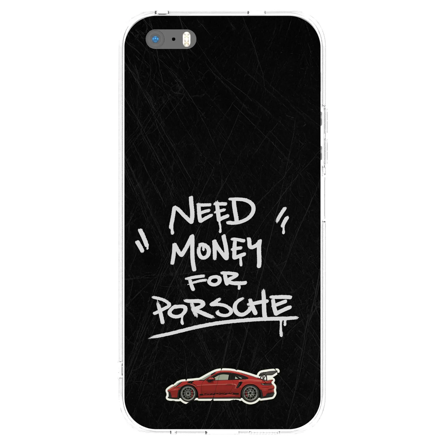 Picasee silikonový průhledný obal pro Apple iPhone 5/5S/SE - Dark Racer