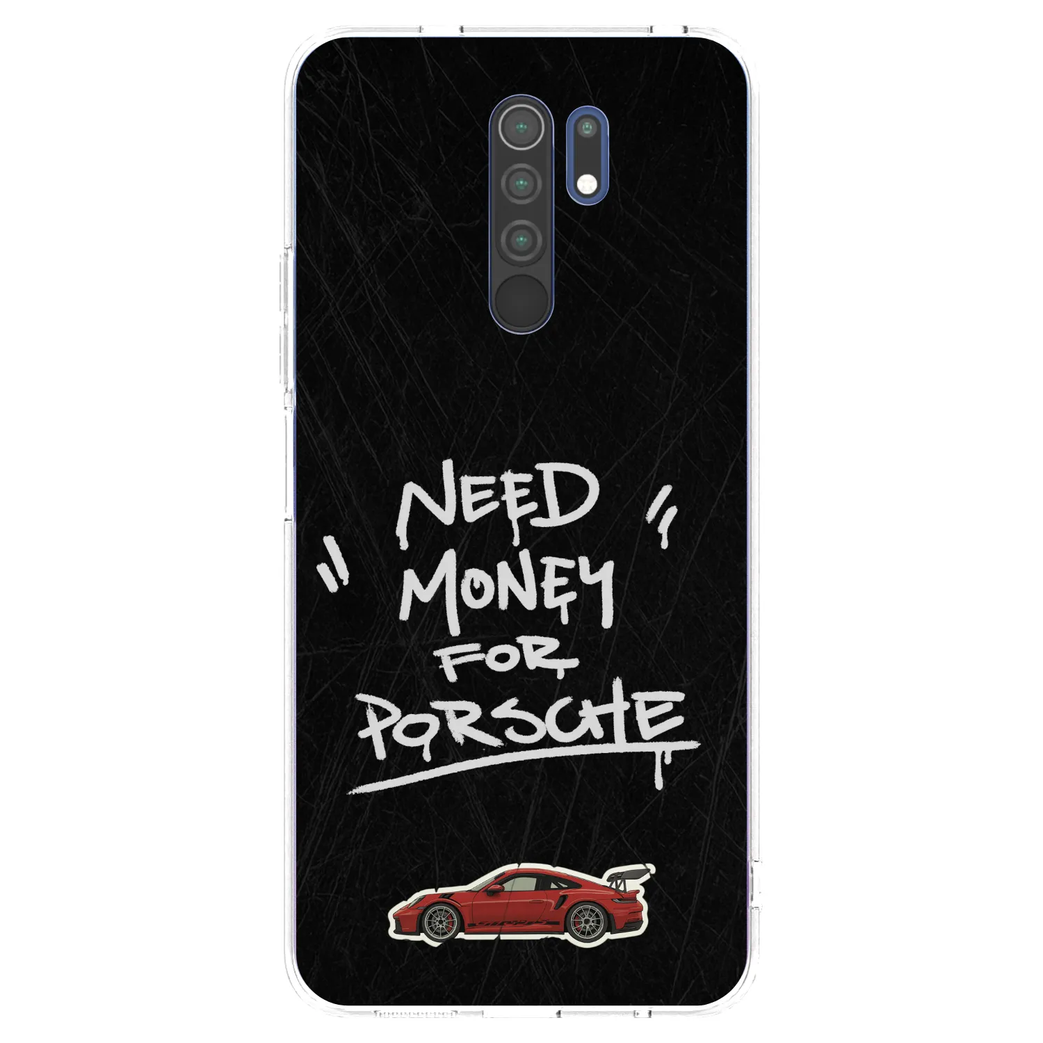 Picasee silikonový průhledný obal pro Xiaomi Redmi 9 - Dark Racer