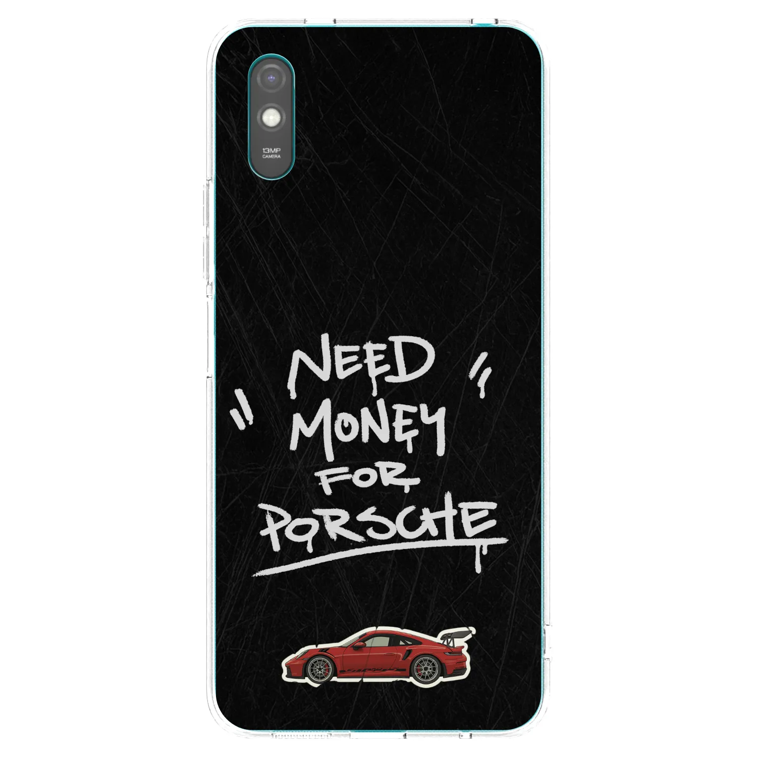 Picasee silikonový průhledný obal pro Xiaomi Redmi 9A - Dark Racer