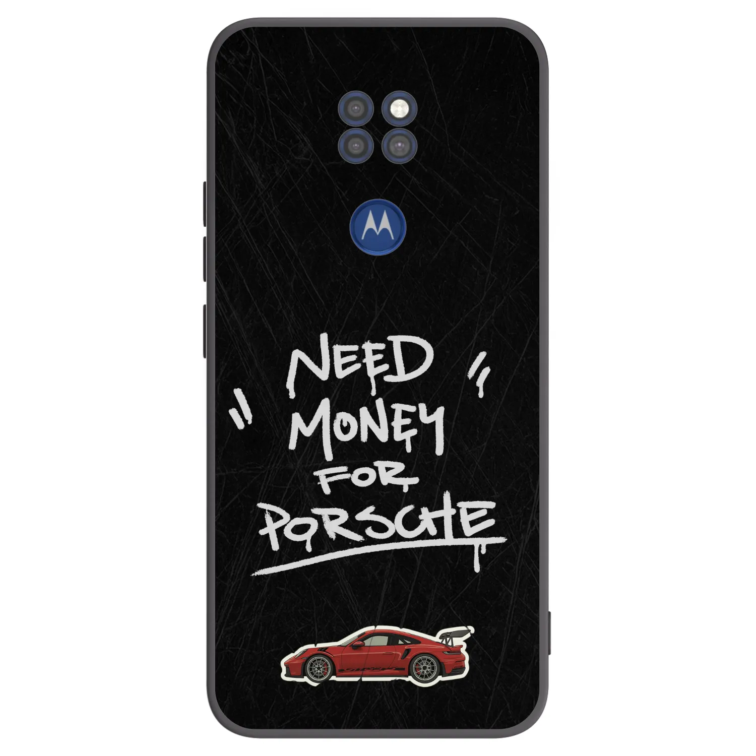 Picasee silikonový černý obal pro Motorola Moto G9 Play - Dark Racer